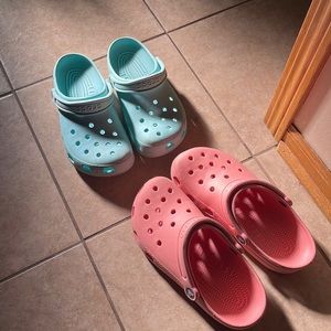 brand- Crocs. size- M/7 and W/9. condition- perfect